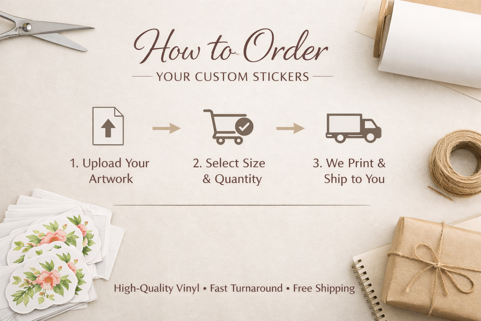 Custom Physical Sticker File — Upload Your Artwork