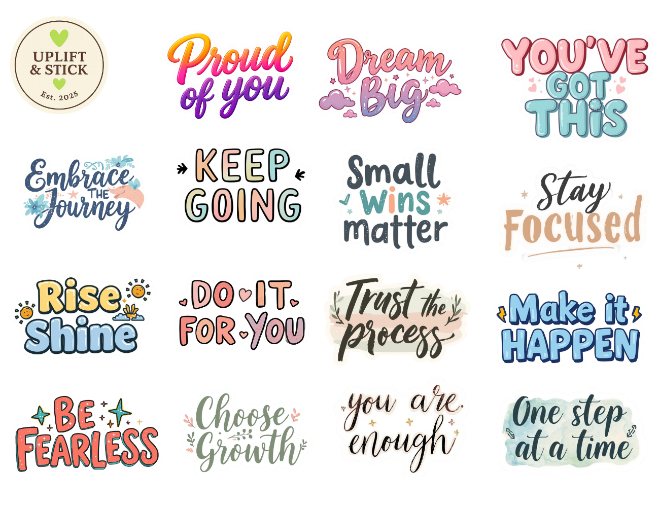 Encouragement Sticker Sheet